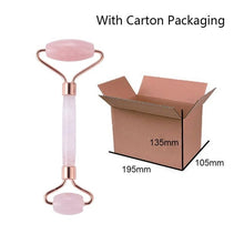 Load image into Gallery viewer, 1PC Rose Quartz Face Massage Roller