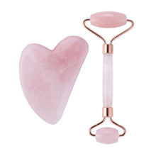 Load image into Gallery viewer, 1PC Rose Quartz Face Massage Roller